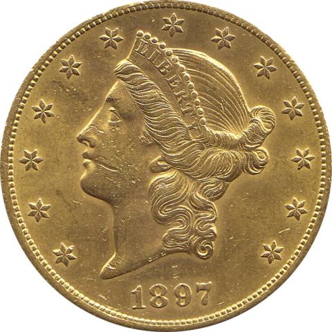 20 Dollar American Liberty Head 1897