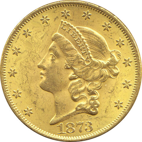 20 Dollar American Liberty Head 1873