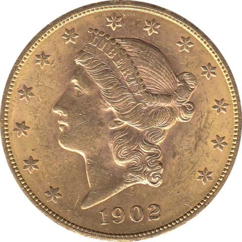 20 Dollar American Liberty Head 1902