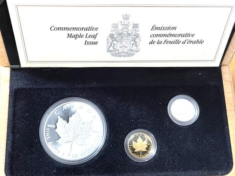 Kanada Maple Leaf Proof Set 1989 im Etui 