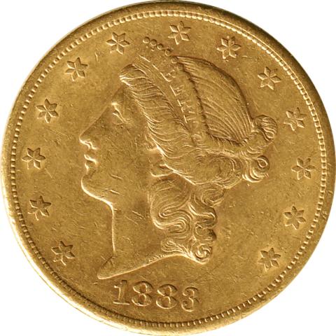20 Dollar American Liberty Head 1883
