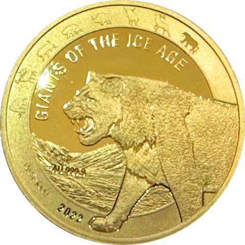 Höhlenlöwe 1 Unze Gold 2022 Giganten der Eiszeit