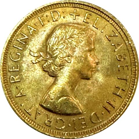 1 Pfund Sovereign Elisabeth Haarkranz