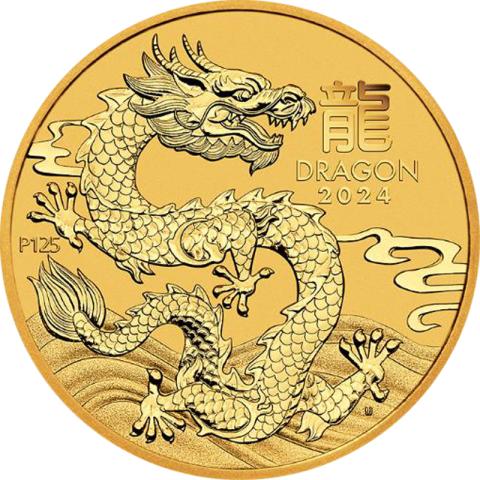 Lunar III Drache 1/2 Unze Gold 2024