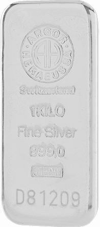 Silberbarren 1000 Gramm Argor