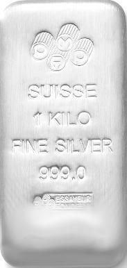 Silberbarren 1000 Gramm Pamp