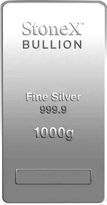 Silberbarren 1000 Gramm Niue Stone X
