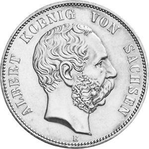 Jaeger 122 Sachsen 5 Mark Albert 1875-1889