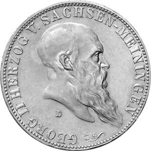 Jaeger 150 Sachsen Meiningen 5 Mark Georg II 1901