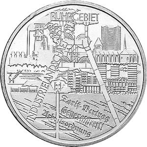 10 Euro Silber ST 2003 Industrielandschaft Ruhrgebiet