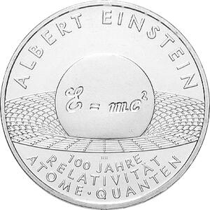 10 Euro Silber Gedenkmünze ST 2005 Albert Einstein