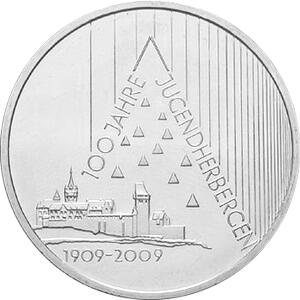 10 Euro Silber Gedenkmünze PP 2009 Jugendherbergen