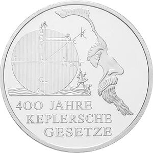 10 Euro Silber Gedenkmünze PP 2009 Kepler