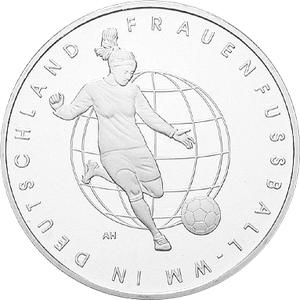 10 Euro Silber Gedenkmünze PP 2011 Frauenfussball