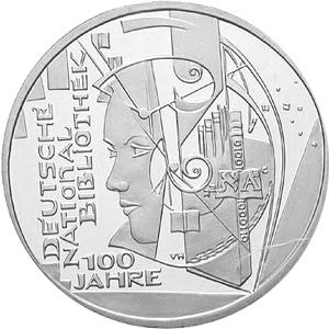 10 Euro Silber Gedenkmünze PP 2012 Nationalbibliothek