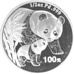 China Panda Palladium Bär 1/2 Unze 2004 