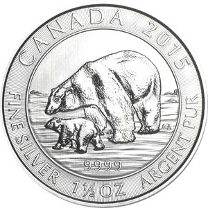 1,5 Unzen Silber Polar Serie Bear 2015 Kanada Royal Mint