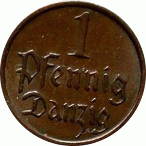 Freie Stadt Danzig 1 Pfennig 1923-1937