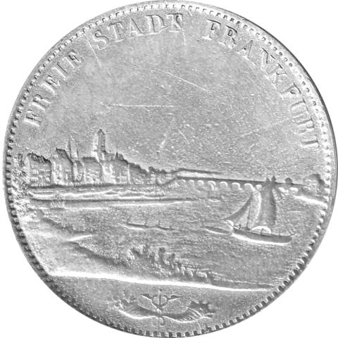 Stadt Frankfurt Silber Doppeltaler 1840