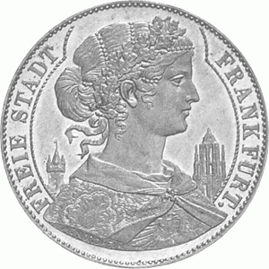 Altdeutschland Freie Stadt Frankfurt Silber Vereinstaler 1857 1858