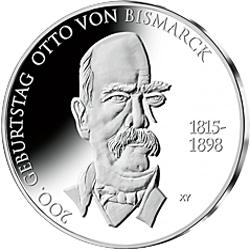 10 Euro Silber Gedenkmünze PP 2015 Otto von Bismarck