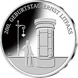20 Euro Silber Gedenkmünze PP 2016 Ernst Litfaß