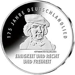 20 Euro Silber Gedenkmünze PP 2016 Deutschlandlied