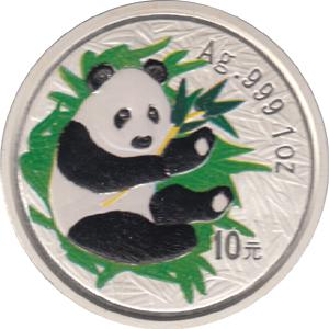 China Panda 1 Unze coloriert bunt