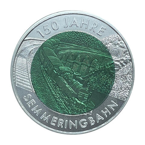 25 Euro Niob Silber Österreich 2004 Semmeringbahn