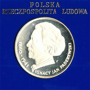 Polen 100 Zlotych Silber 1977 Ignacy Jan Paderewski