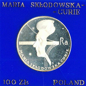 Polen 100 Zlotych Silber 1974 Maria Sklodowska - Curie