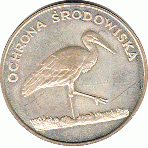 Polen 100 Zlotych Silber 1982 Ochrona Srodowiska