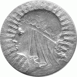Polen 10 Zlotych Silber 1932 