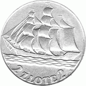 Polen 2 Zlote Silber 1936 