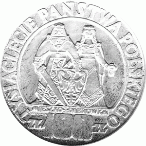 Polen 100 Zlotych Silber 1966 Tysiaclecie Panstwa Polskiego
