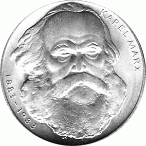 100 Korun, Tschechoslowakei, 1983, Karl Marx