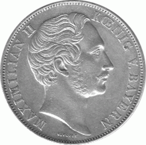 Bayern Ludwig I Zwei Gulden 1849