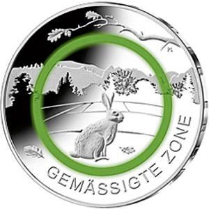 5 Euro Silber Gedenkmünze ST 2019 Gemässigte Zone