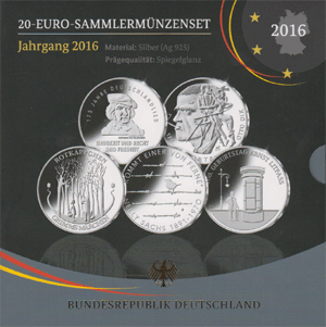20 Euro Sammlermünzen 2016