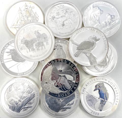 1 Kilo Silbermünze 999 ohne Kapsel