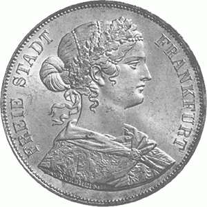 Frankfurt Doppeltaler 1860
