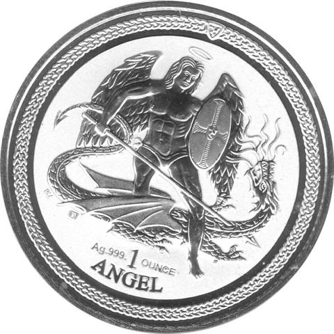 Angel Isle of Man Silbermünze 1 Unze