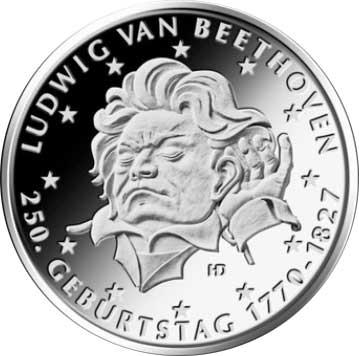 20 Euro Silber Gedenkmünze PP 2020 Ludwig van Beethoven