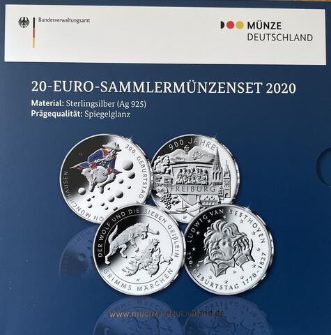20 Euro Sammlermünzen 2020