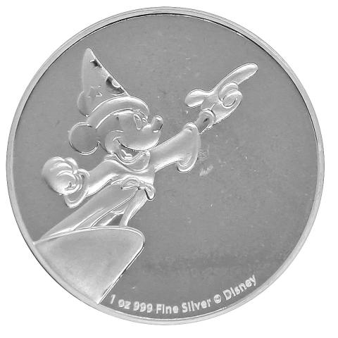 Disney Silbermünzen Mickey Zauberer 1 Unze 