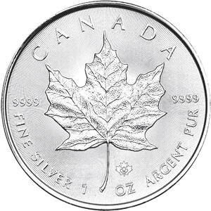 Maple Leaf 1 Unze Silber 2023