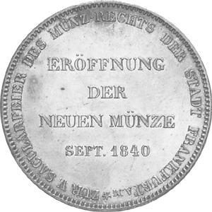 Altdeutschland Freie Stadt Frankfurt Silber Doppeltaler 1840