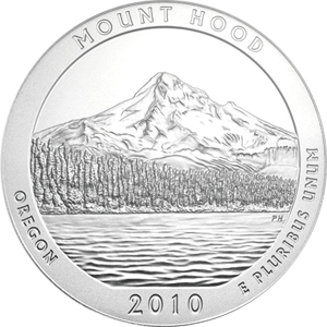 USA 5 Unzen Silber Mount Hood National Park 2010