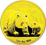 China Panda 1/2 Unze 2011 Goldpanda 200 Yuan