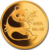 China Panda 1/2 Unze 1982 Goldpanda 50 Yuan